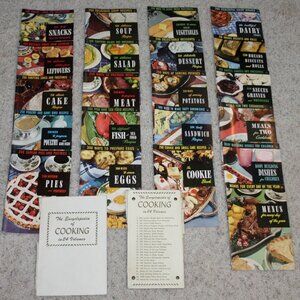 VTG CULINARY ART INSTITUTE LOT 21 COOKBOOK PAMPHLETS RUTH BEROLZHEIMER 1950